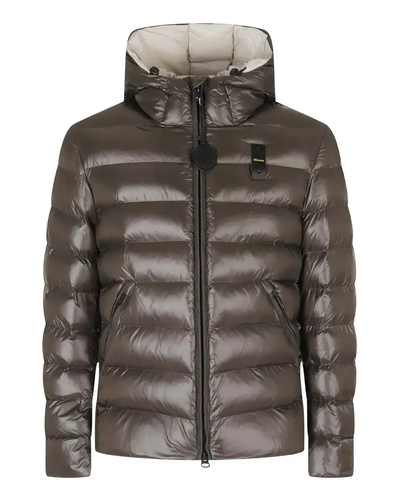 Blauer Adams quilted hooded jacket - Braun Braun