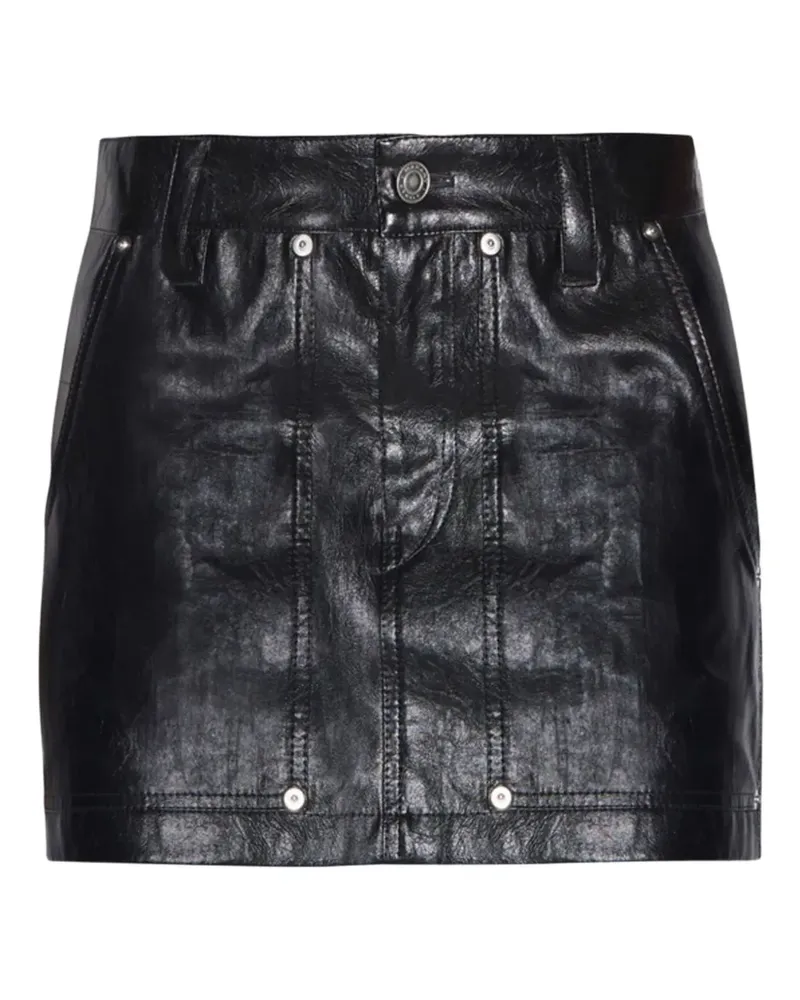 Isabel Marant Minirock mit Nietendetail - Schwarz Schwarz