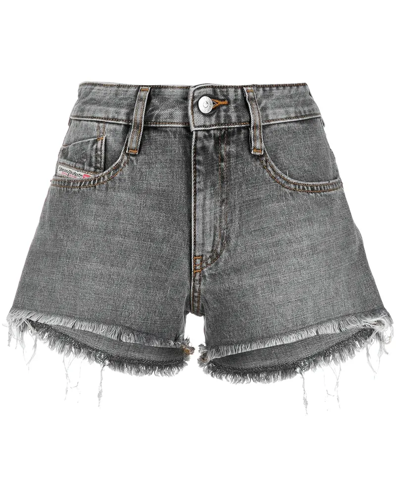 Diesel Ungesäumte Shorts - Schwarz Schwarz