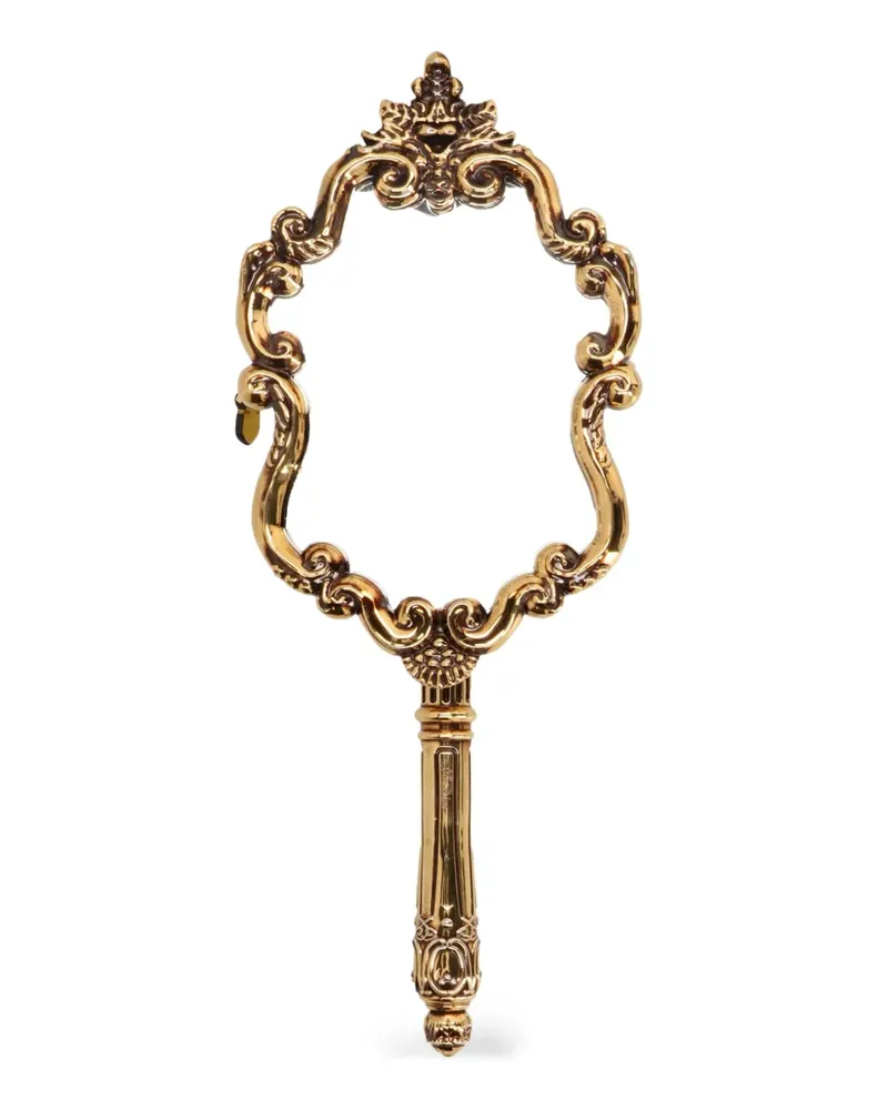 Moschino Mirror Clutch mit abnehmbarer Kette - Gold Gold