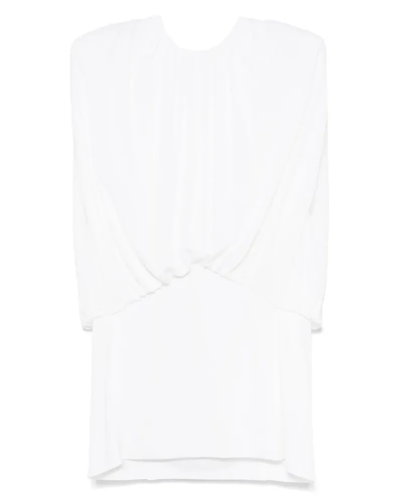 BEVZA Minikleid mit Raffung - Weiß Weiß