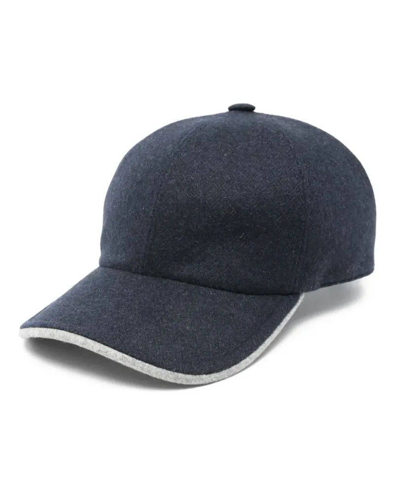 BARBA Baseballkappe aus Filz - Blau Blau