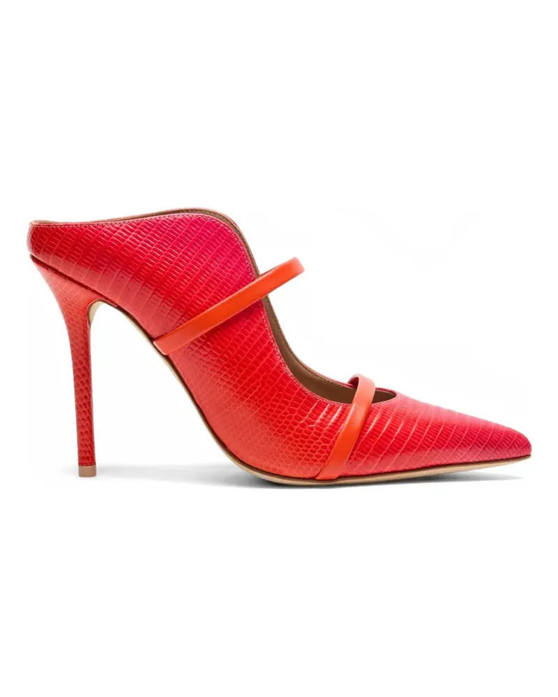 Malone Souliers Maureen Mules mit Prägung - Rot Rot