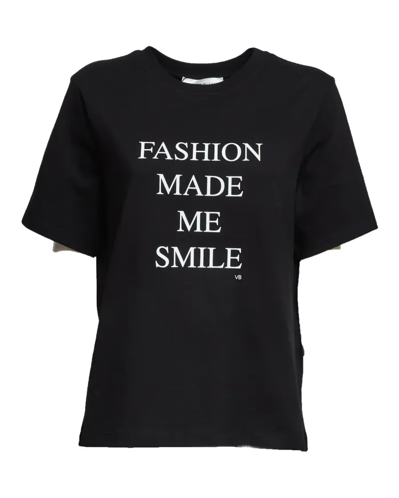 Victoria Beckham Fashion Made Me Smile cotton T-shirt - Schwarz Schwarz