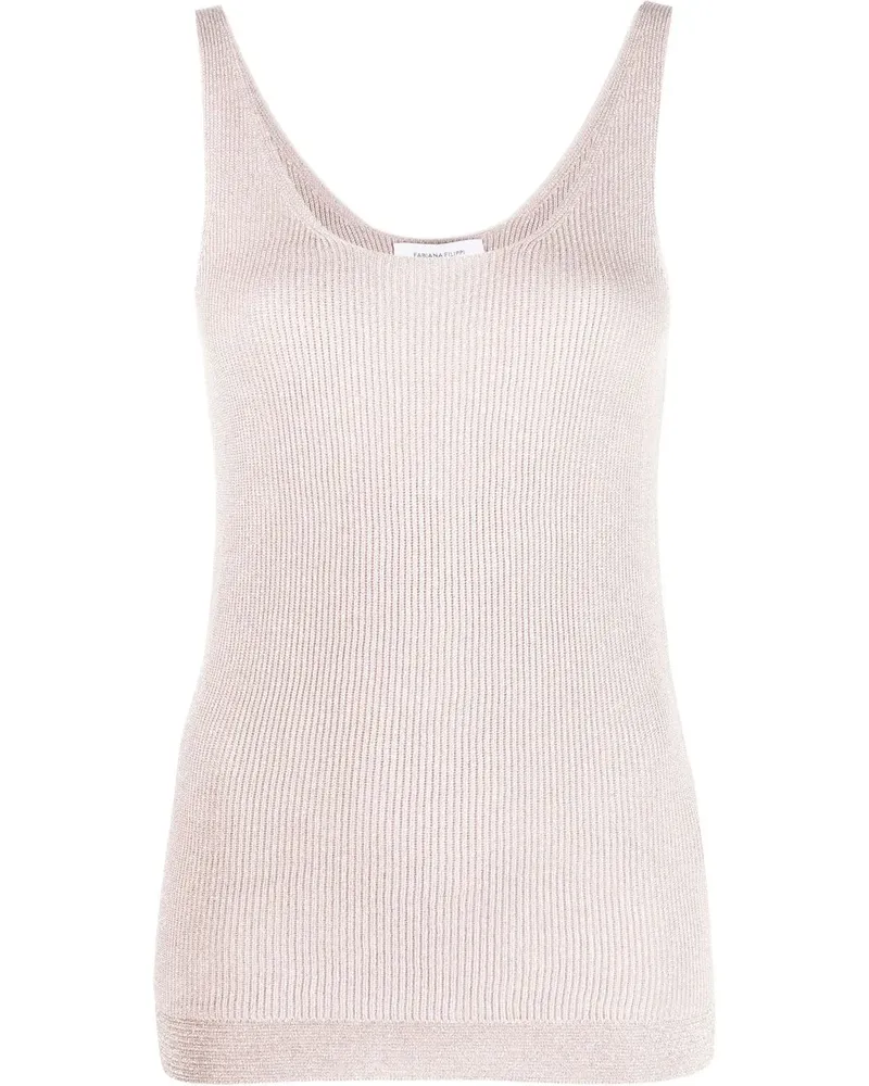 Fabiana Filippi Stricktop mit U-Ausschnitt - Rosa Rosa