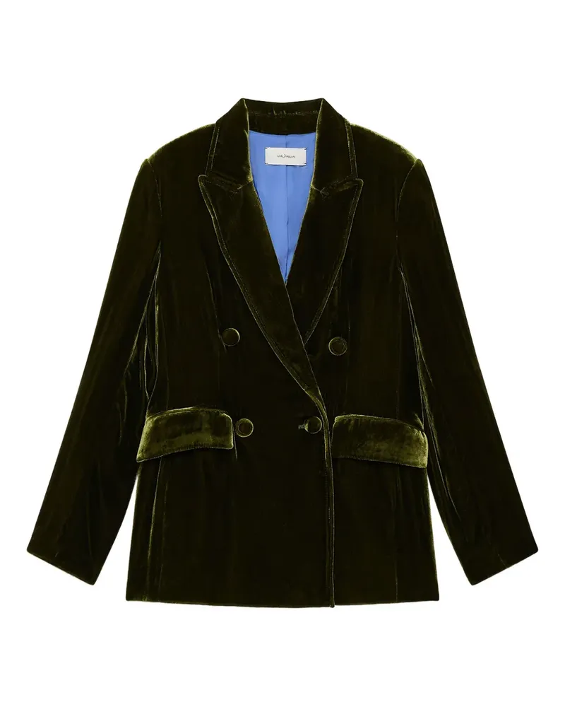 Maliparmi Doppelreihige Jacke mit Tasche - Grün Grün