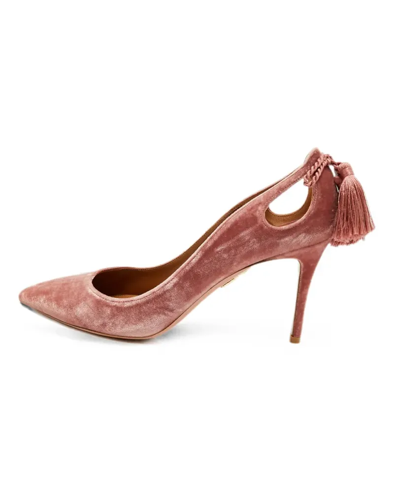 Aquazzura Forever Marilyn tassel pumps - Rosa Rosa