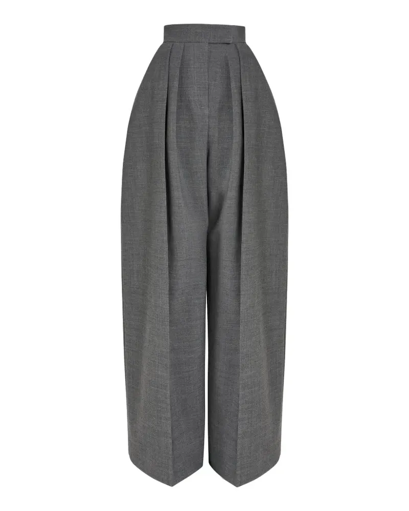A.W.A.K.E. Klassische Bundfaltenhose - Grau Grau