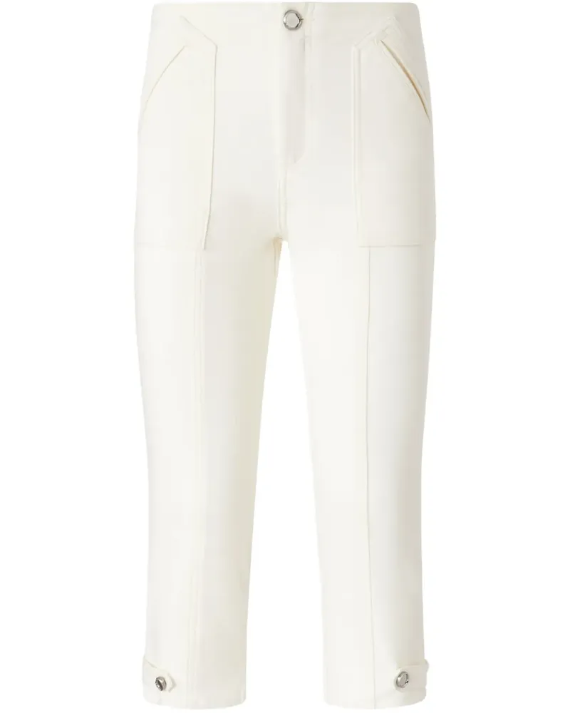 Pinko Klassische Cropped-Hose - Weiß Weiß