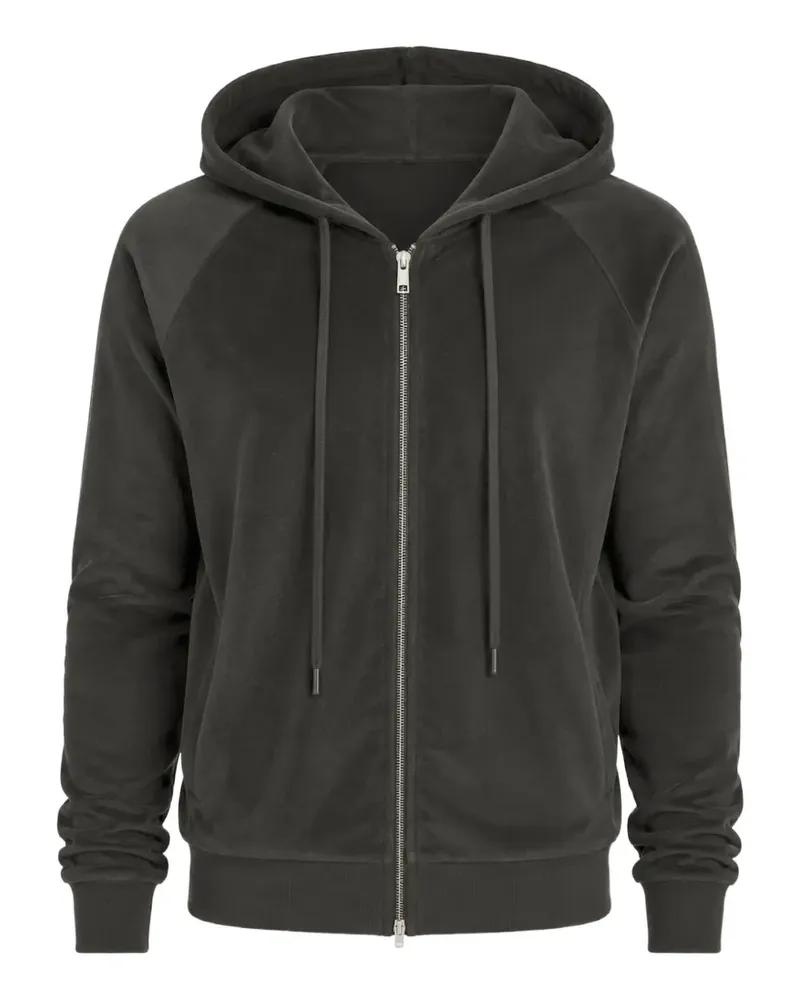 THOM KROM raglan-sleeve zip-up hoodie - Grau Grau