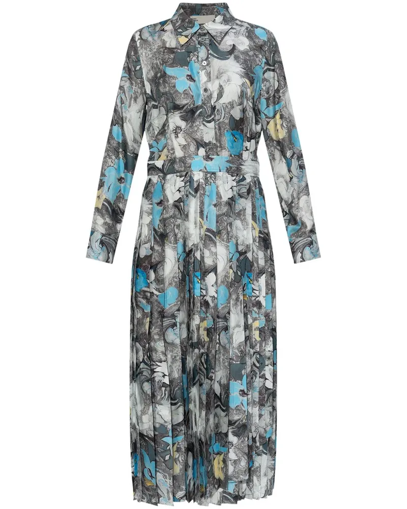 Tory Burch Midikleid mit Print - Blau Blau