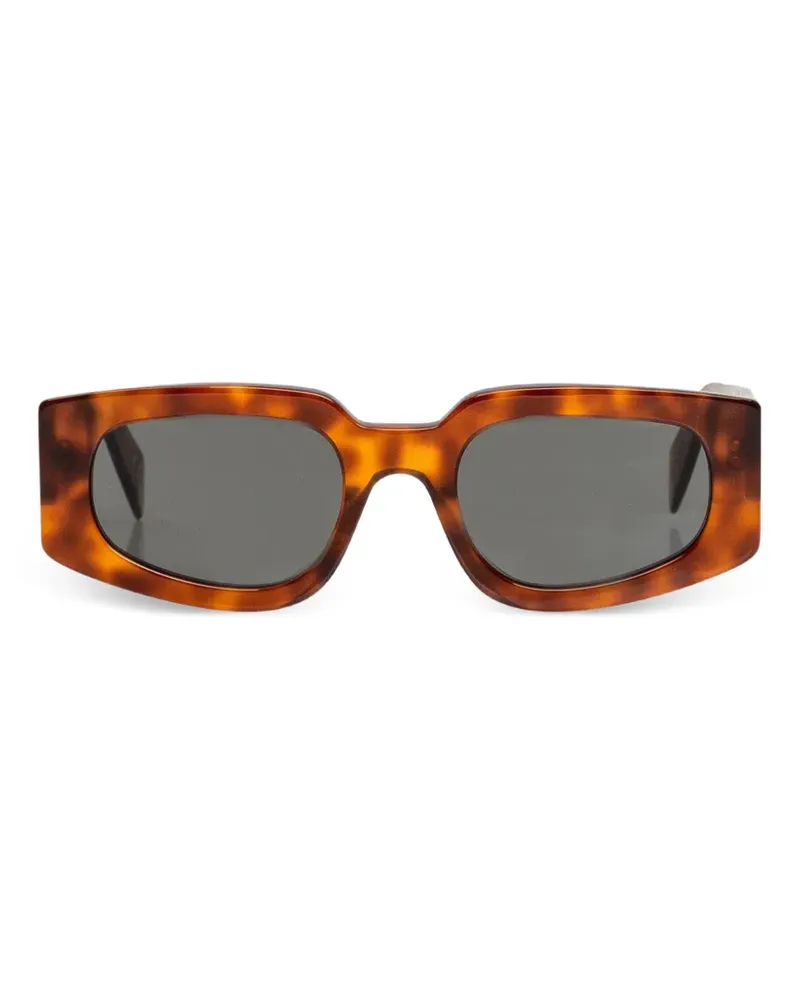 RETROSUPERFUTURE Sonnenbrille mit eckigem Gestell - Braun Braun