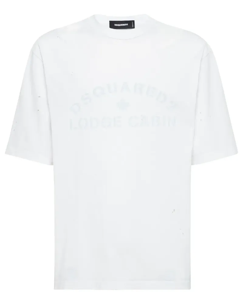 Dsquared2 T-Shirt mit Logo-Print - Weiß Weiß