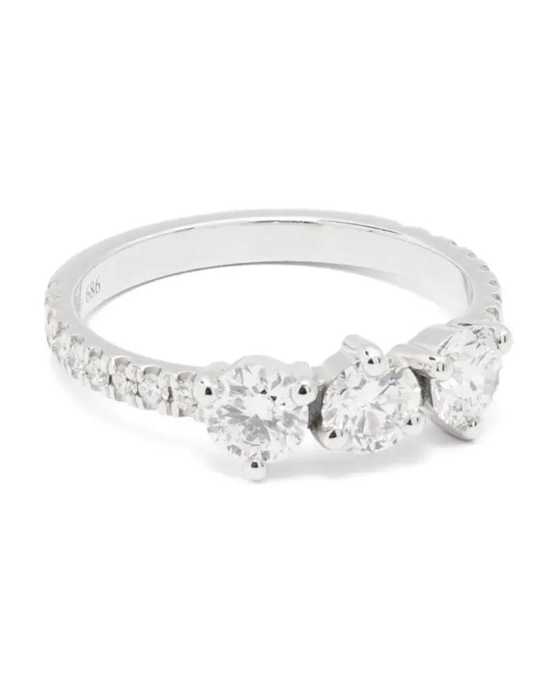 Loyal.e Paris 18kt Solitaire Absolu.e Encore Weißgoldring - Silber Silber