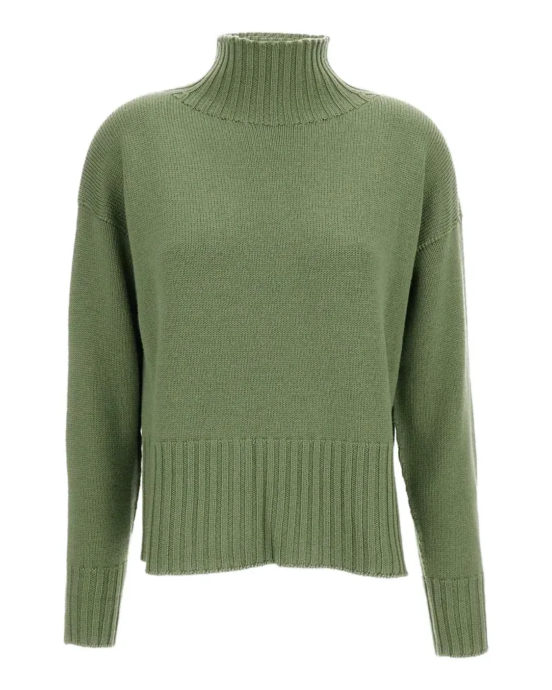 Drumohr  Pullover mit geripptem Saum - Grün Grün