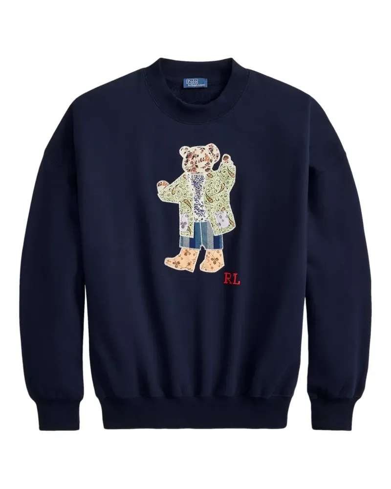 Ralph Lauren Pullover mit Polo Bear - Blau Blau
