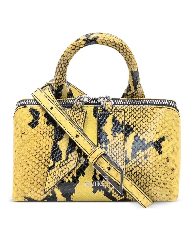 ATTICO Mini Friday Tote Bag mit Schlangen-Effekt - Gelb Gelb