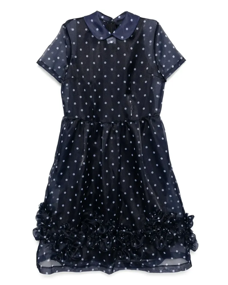 Comme des Garçons Kleid mit Polka Dots - Blau Blau