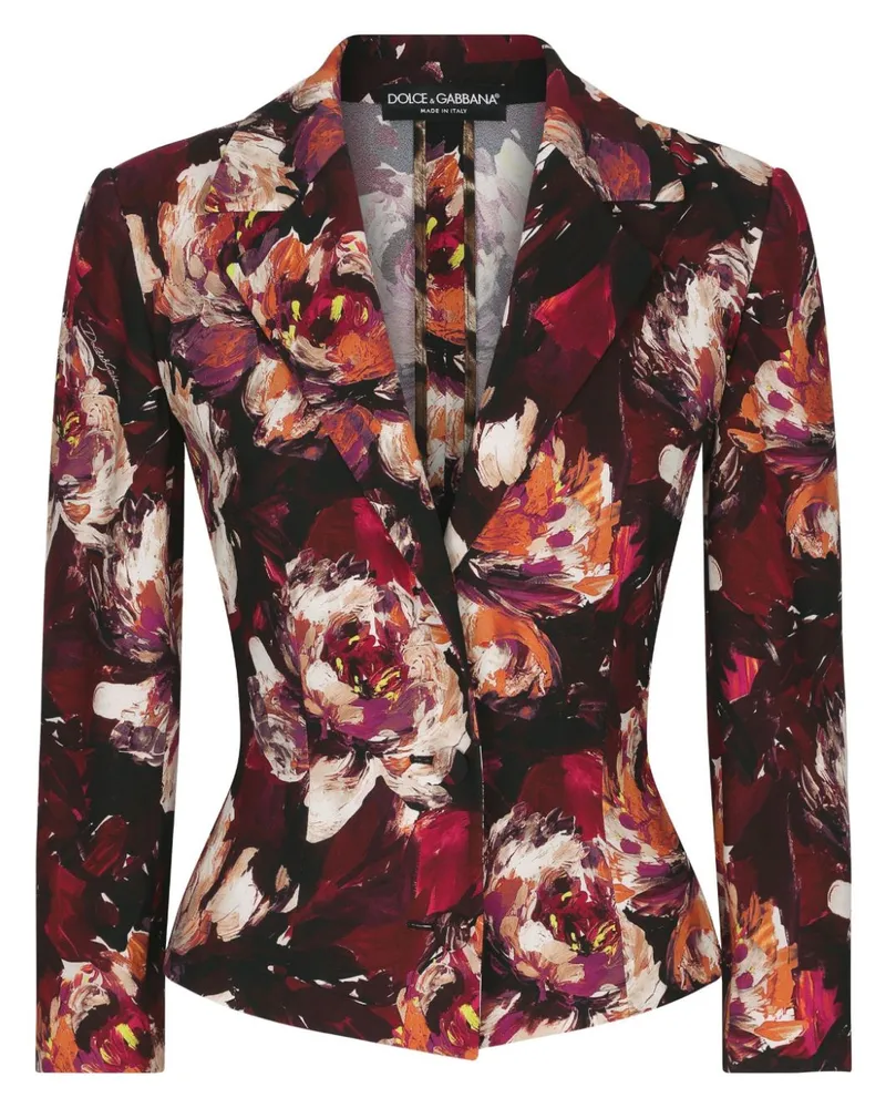 Dolce & Gabbana Blazer mit Print - Rot Rot