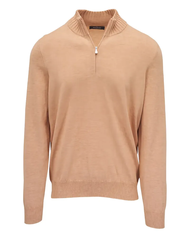 Gran Sasso zip sweater - Nude Nude
