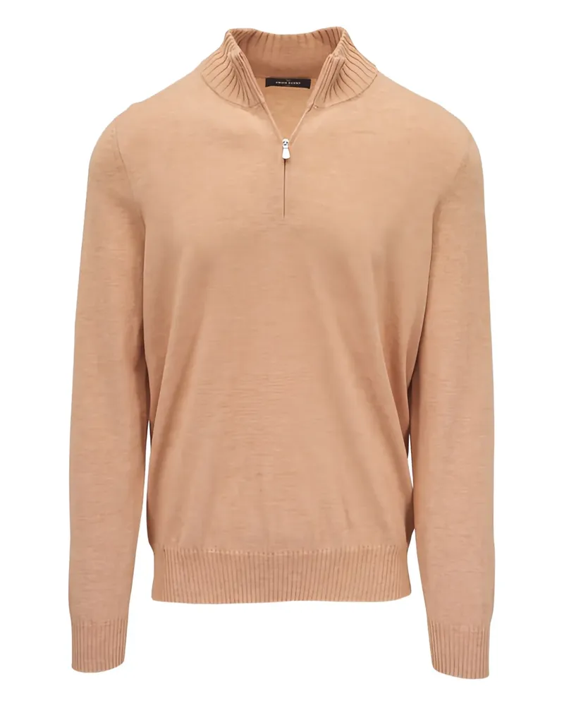 Gran Sasso Pullover mit Reißverschluss - Nude Nude