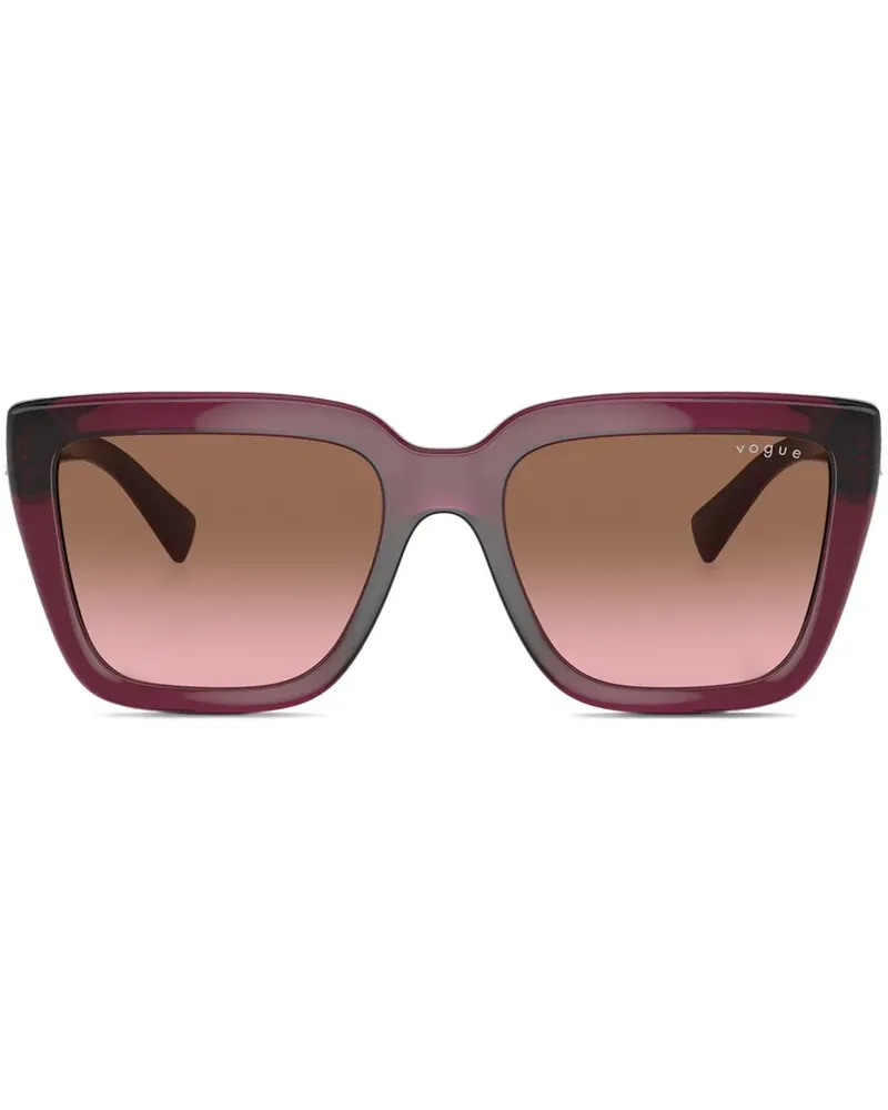 Vogue Sonnenbrille mit eckigem Gestell - Rot Rot