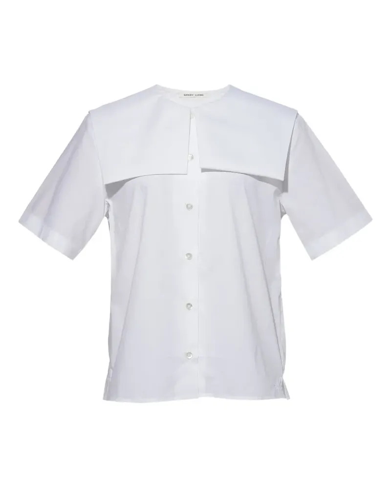 Sandy Liang Drew sailor-collar top - Weiß Weiß