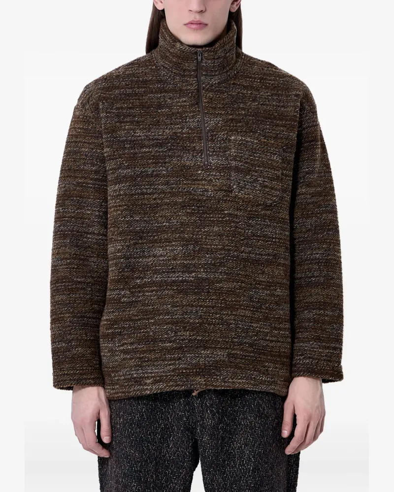 Engineered Garments Pullover mit meliertem Effekt - Braun Braun
