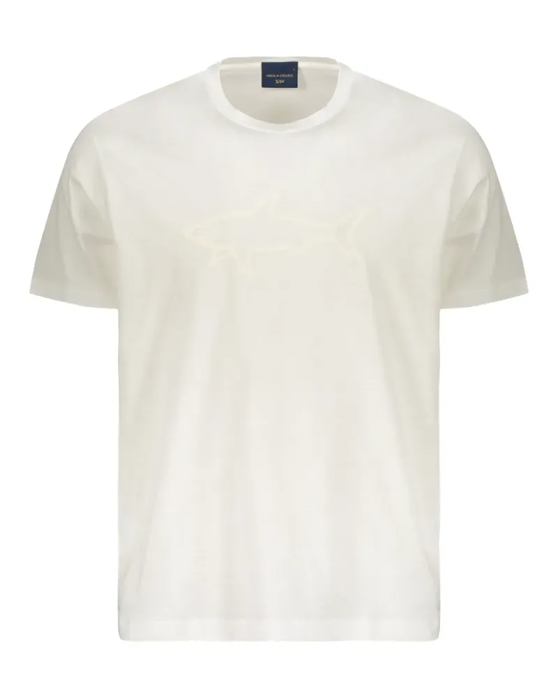 Paul & Shark Kurzärmeliges T-Shirt mit Logo-Print - Weiß Weiß