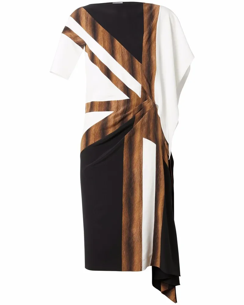 Burberry Kleid mit Print - Schwarz Schwarz