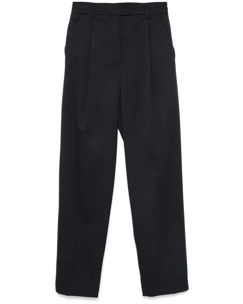 Blanca Hose mit Bundfalten - Blau Blau