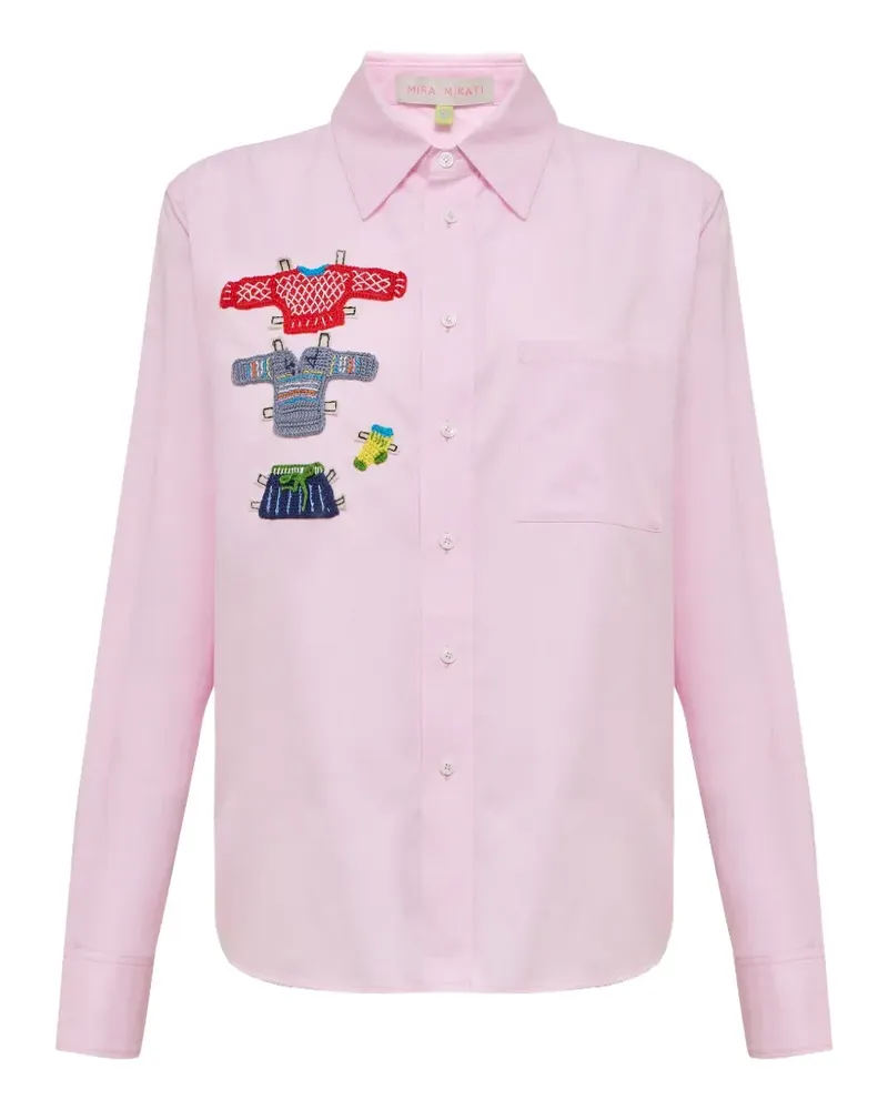Mira Mikati patch-detail pocket shirt - Rosa Rosa