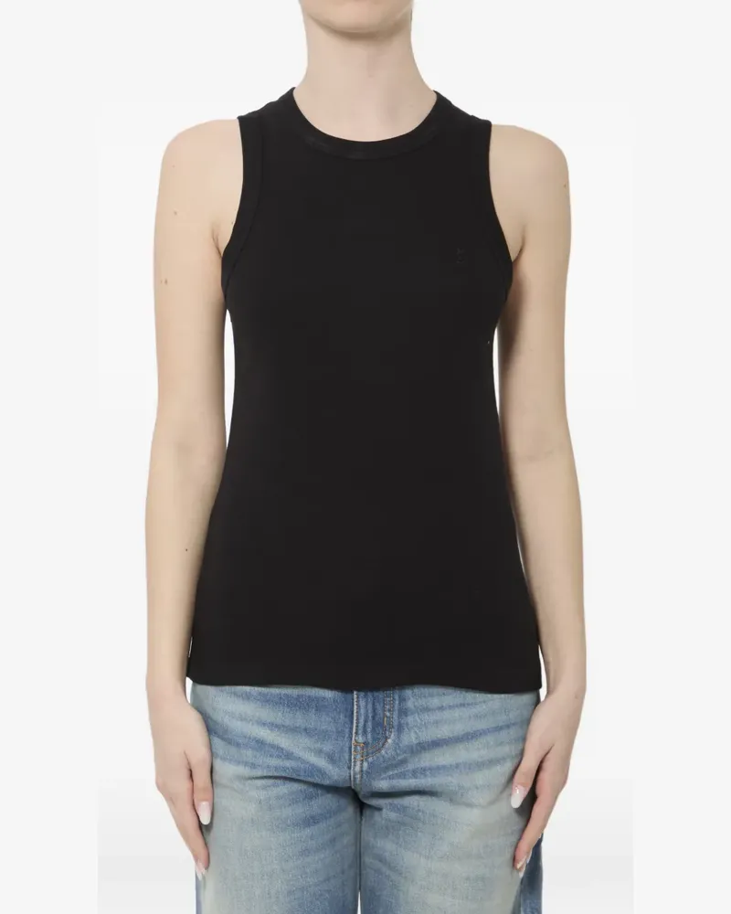 Saint Laurent Cassandre tank top - Schwarz Schwarz
