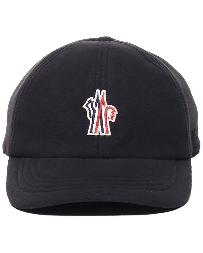 Moncler Baseballkappe mit Logo-Patch - Schwarz Schwarz