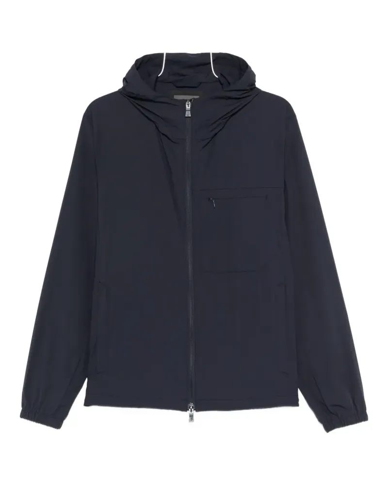 Herno hooded zip-up jacket - Blau Blau