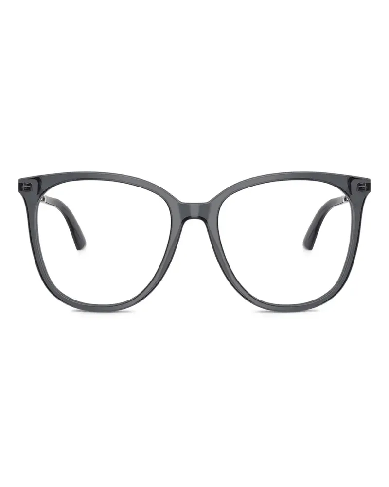 Jimmy Choo Brille mit rundem Gestell - Grau Grau