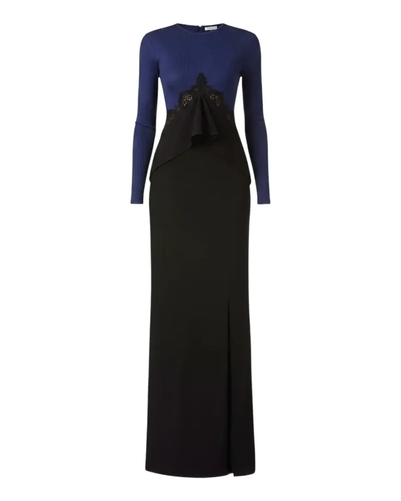 Christopher Esber Endrey Disconnect Maxikleid mit Spitzenbesatz - Schwarz Schwarz