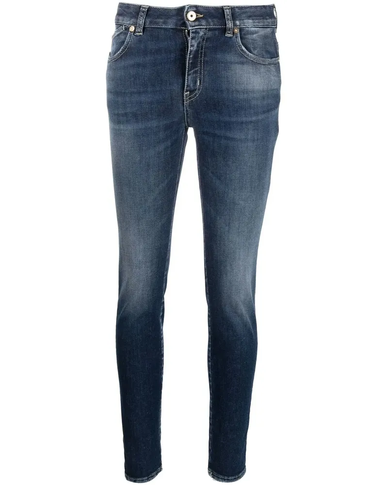 Just Cavalli Halbhohe Skinny-Jeans - Blau Blau