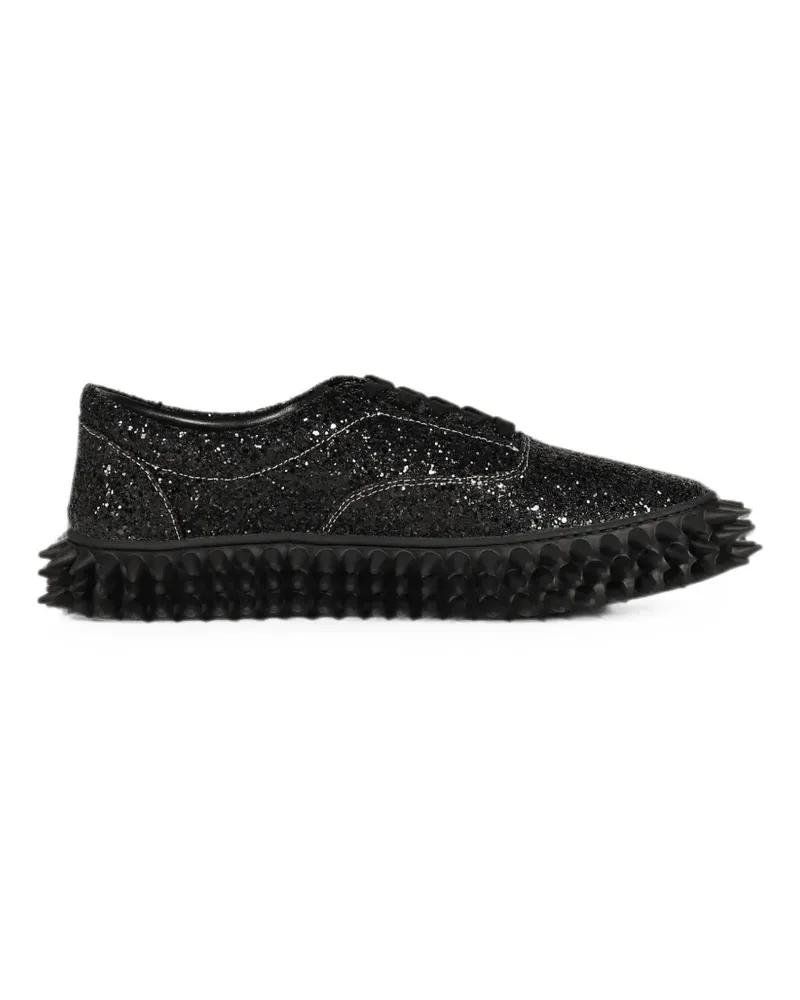 Doublet glitter-detail spiked-sole sneakers - Schwarz Schwarz