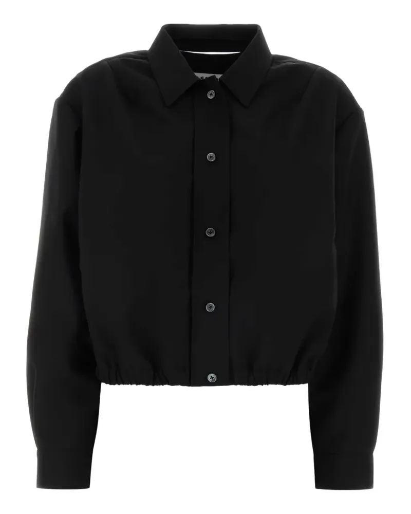 Jil Sander twill shirt - Schwarz Schwarz