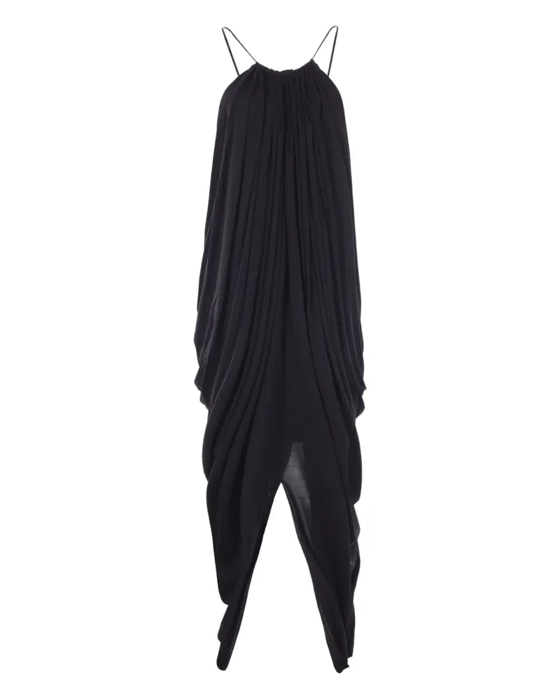 Loewe Drapiertes Neckholder-Kleid - Schwarz Schwarz