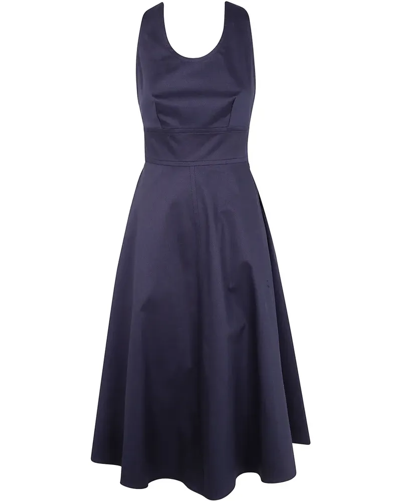 ASPESI Kleid aus Baumwollstretch - Blau Blau
