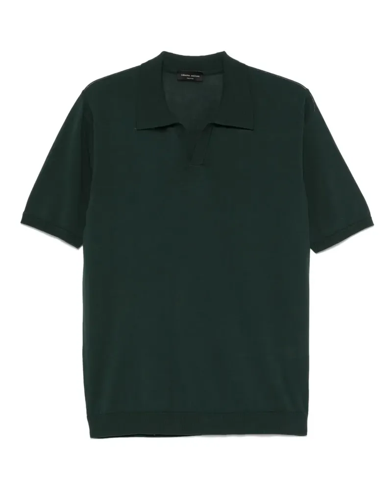 Roberto Collina Fein gestricktes T-Shirt - Grün Grün