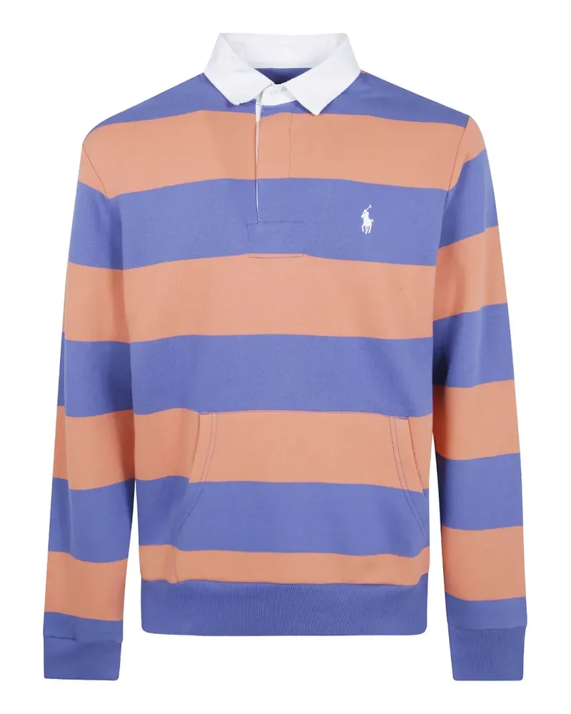 Ralph Lauren Gestreiftes Poloshirt mit Logo - Blau Blau