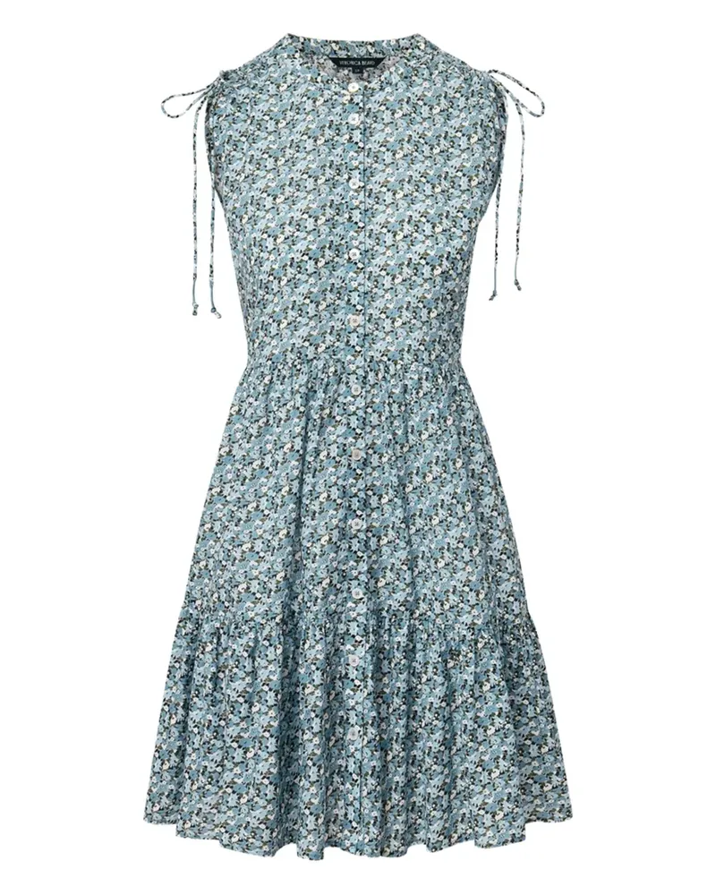 Veronica Beard Hemdkleid mit Blumen-Print - Blau Blau