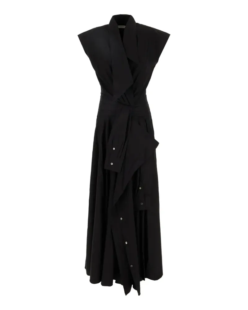 Viktor & Rolf deconstructed sleeveless maxi dress - Schwarz Schwarz