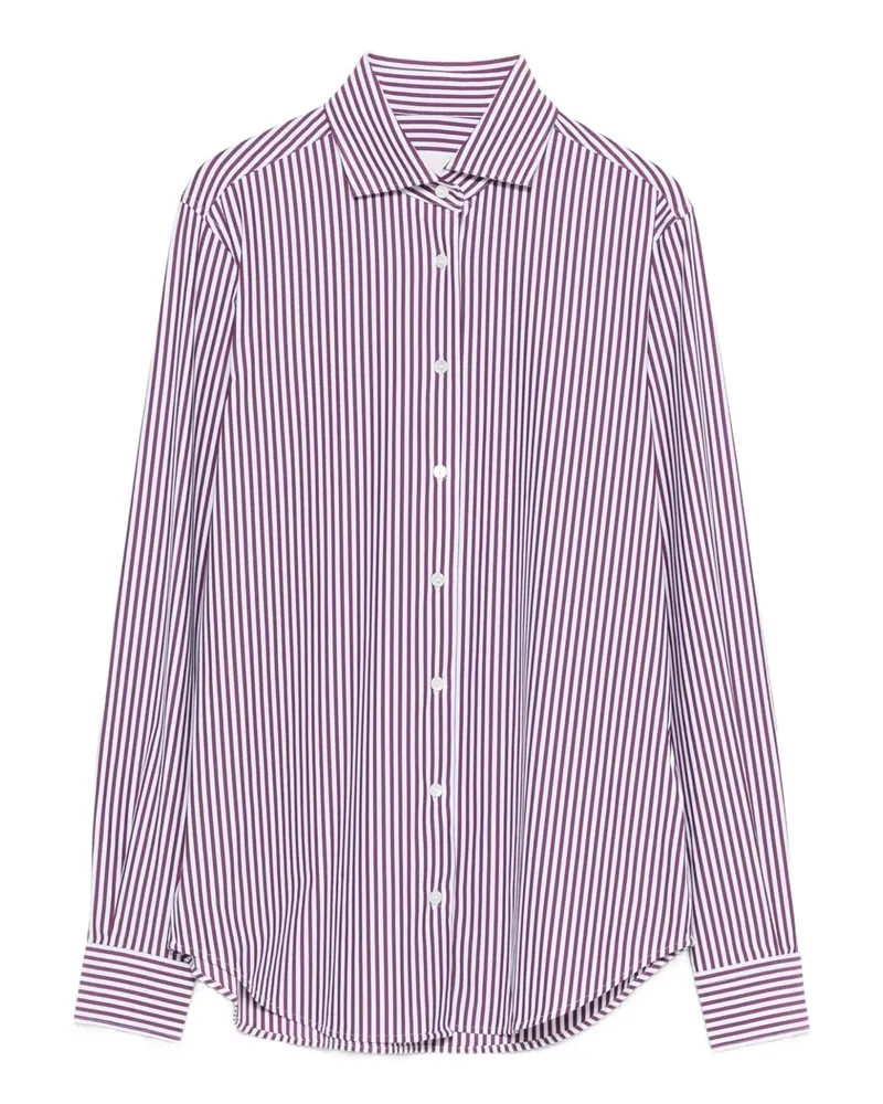 XACUS Gestreiftes Hemd - Weiß Weiß