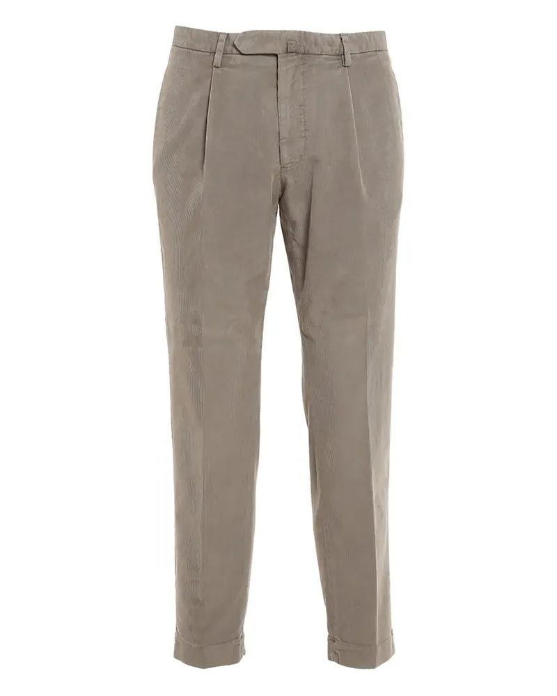 Biagio Santaniello Cordhose mit Falten - Grau Grau