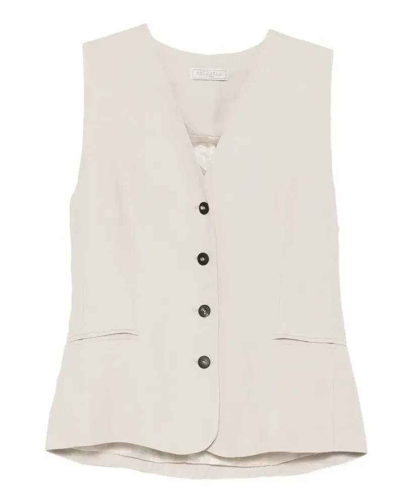 Antonelli Firenze Jesi buttoned waistcoat - Grau Grau