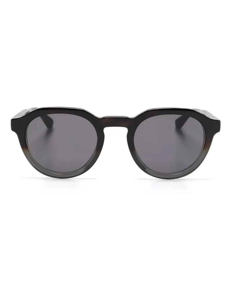Mykita Sonnenbrille mit rundem Gestell - Schwarz Schwarz